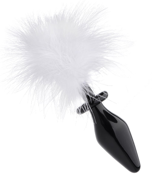 White Fluffer Bunny Tail Glass Anal Plug Erotic Nights White Fluffer Bunny Tail Glass Anal Plug Erotic Nights