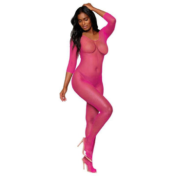 Dreamgirl Open Crotch Body Stocking Black