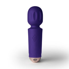Rechargeable 16 Mode Silicone Mini Wand Violet Dream