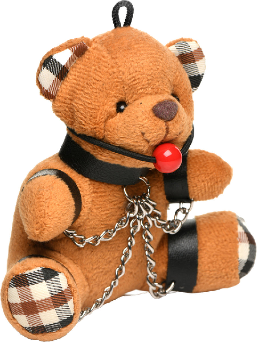 Gagged Teddy Bear Keychain