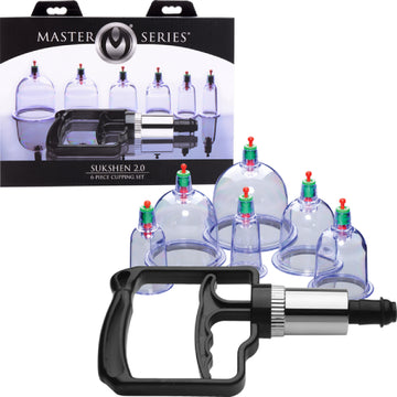 Sukshen 6 Piece Cupping Set With Acu-Points