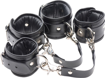 PU Leather Lined Cuffs - Ankle