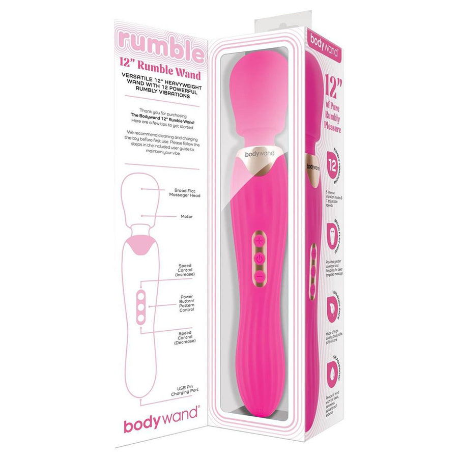 Bodywand RUMBLE WAND 12 Inch - Hot Pink