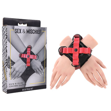 S&M Exs & Ohs Cross Cuffs