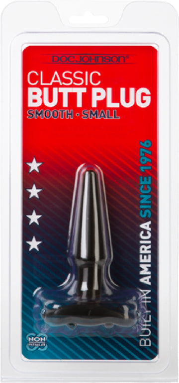Butt Plug - Smooth - Small (Black)