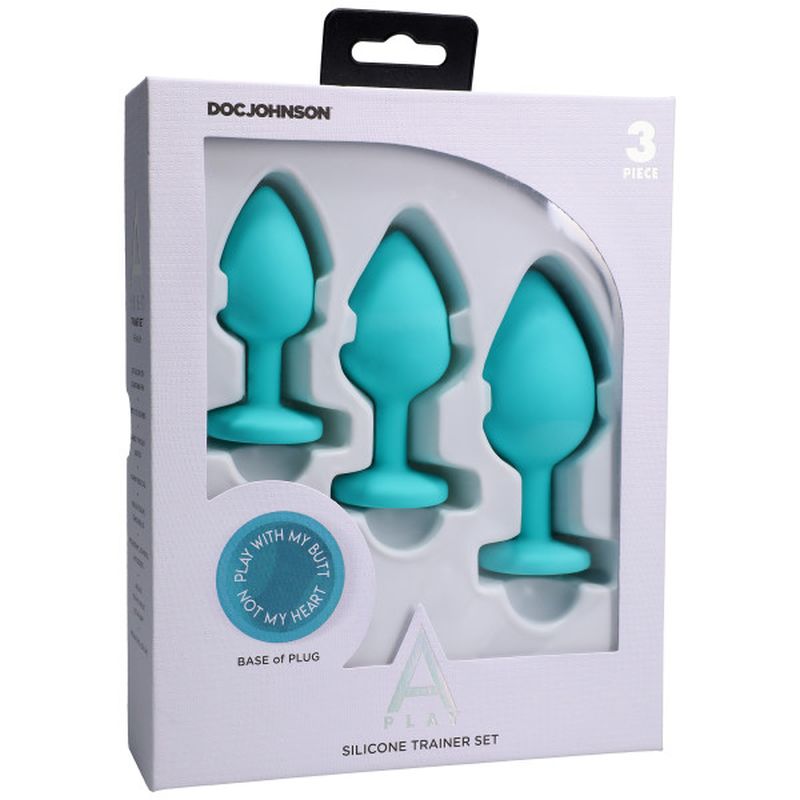 Silicone Anal Trainer Set 3 Pc Teal