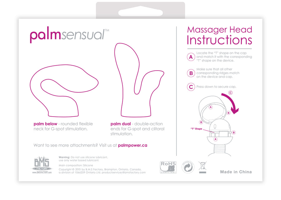 PalmSensual Massager Heads (For use with Palm Power)