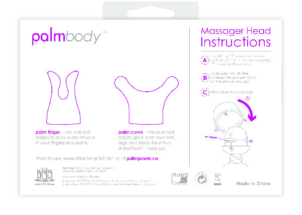 PalmBody Massager Heads (For use with Palm Power)