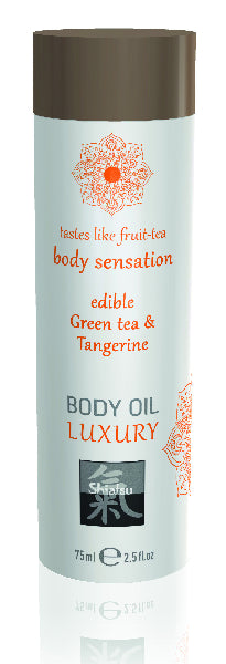 Shiatsu Luxury Body Oil Edible Green Tea & Tangerine