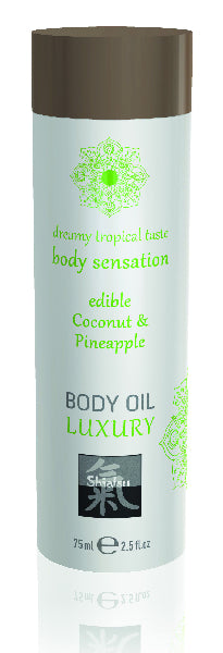 Shiatsu Luxury Body Oil Edible Coconut & Pineapple