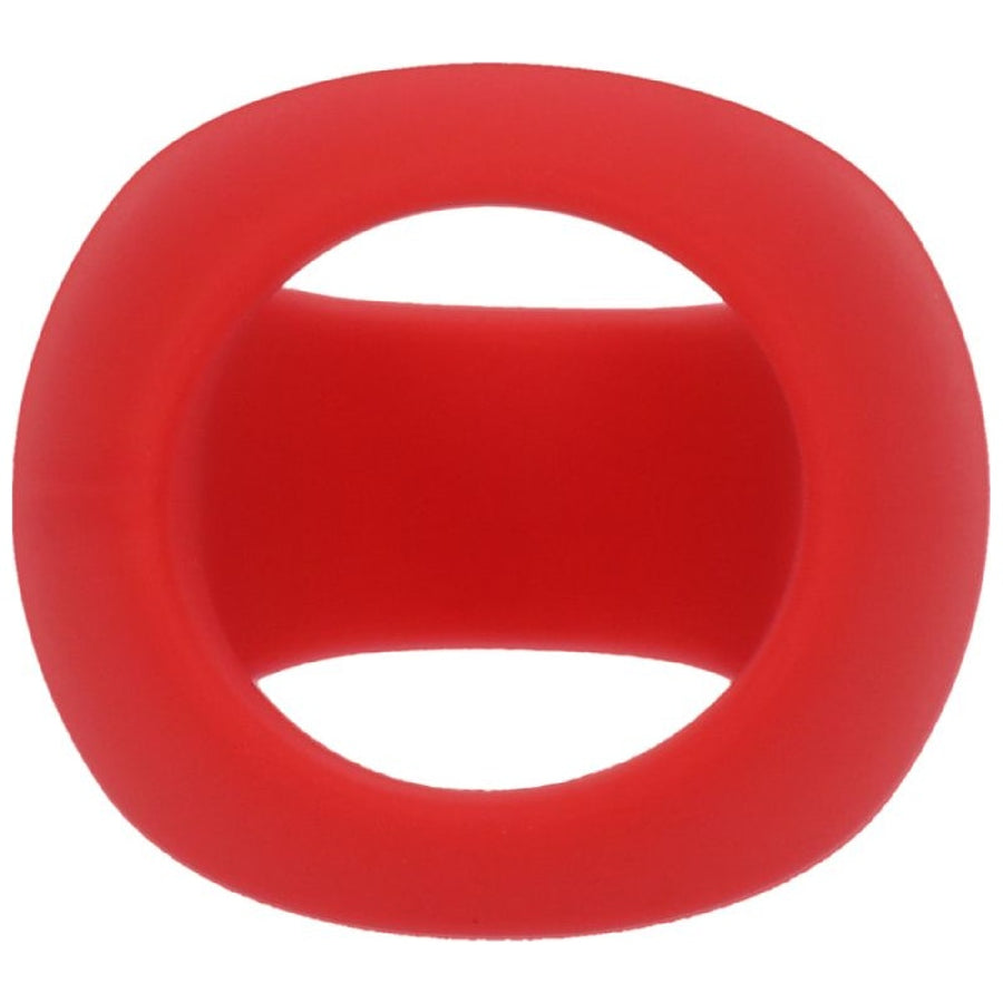 Stirrup Silicone Cock Ring Crimson