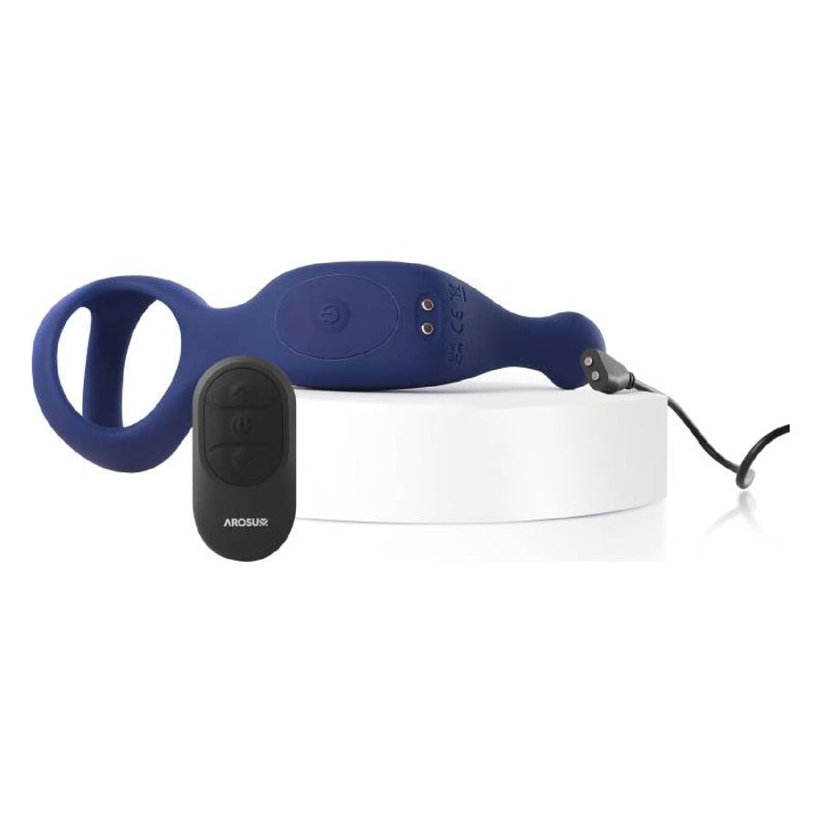 Underquaker Vibrating Anal Probe with Cockring and Remote
