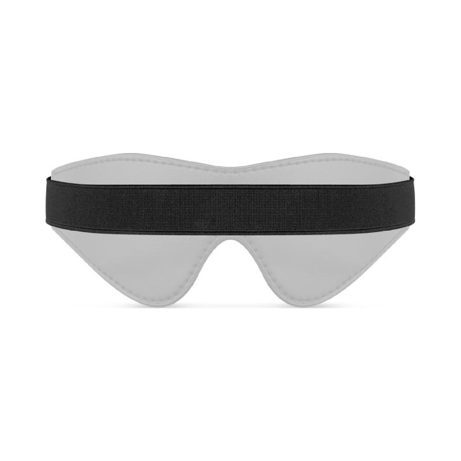 Faux Leather Blindfold Black