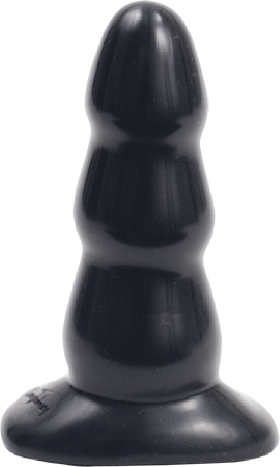 Triple Ripple Butt Plug - Medium (Black)