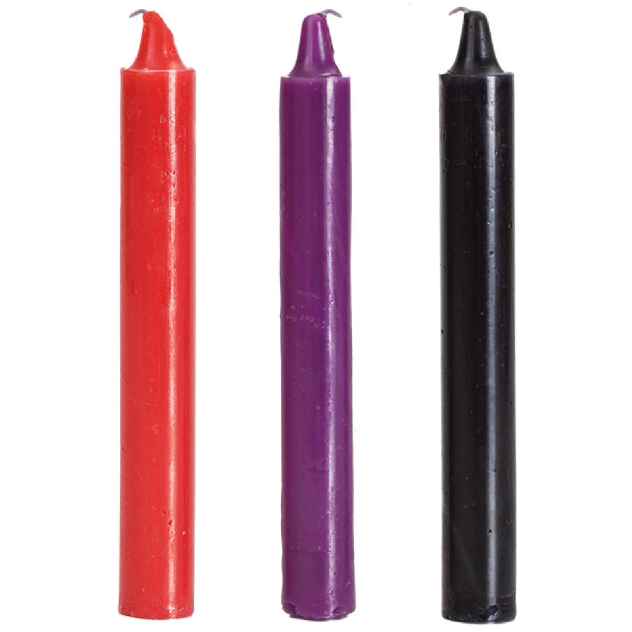 Japanese Drip Candles - 3 Pack Multi-Colored