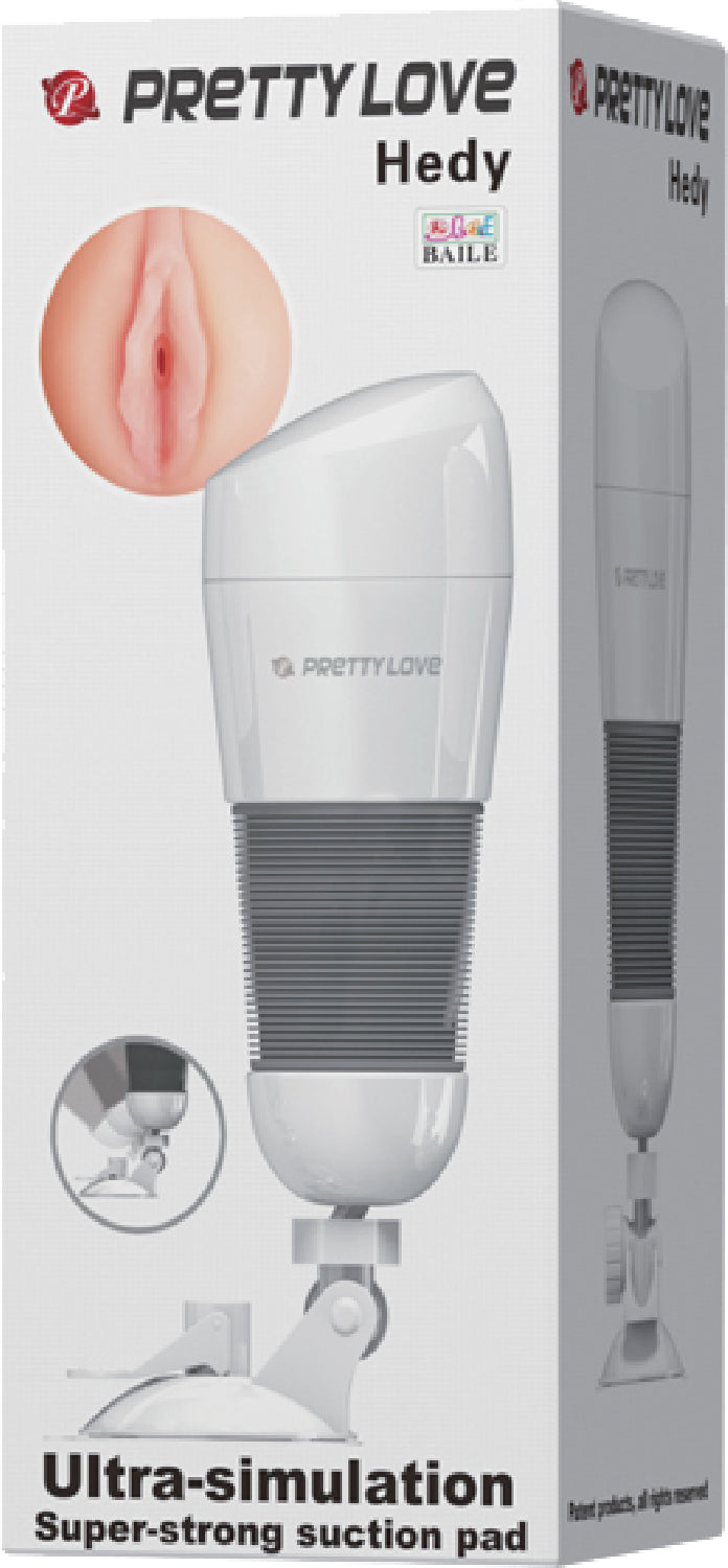 Hedy Ultra Stimulation Vibrating Masturbator (White)