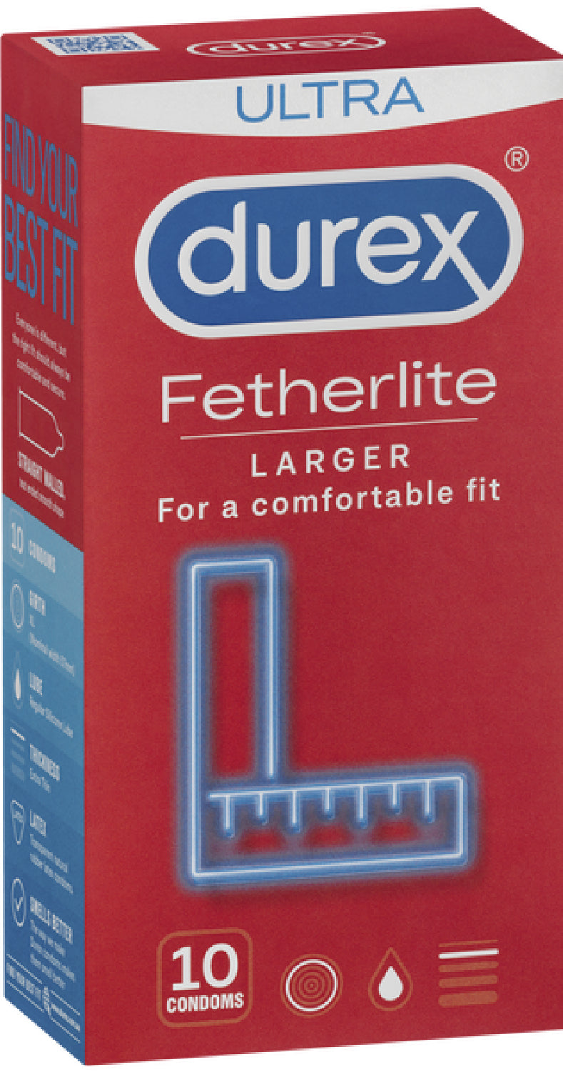 Fetherlite Ultra Larger Condoms 10 Pack