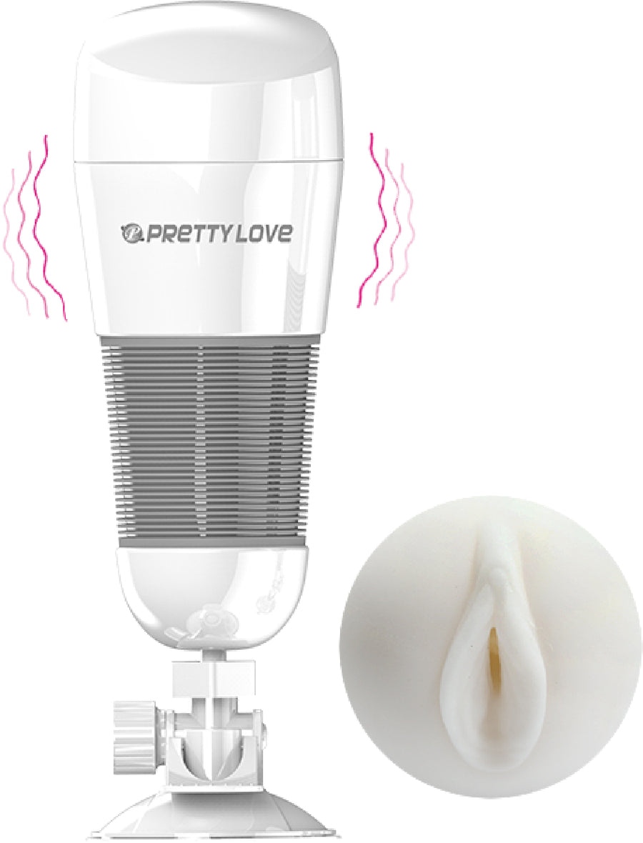 Hedy Ultra Stimulation Vibrating Masturbator (White)