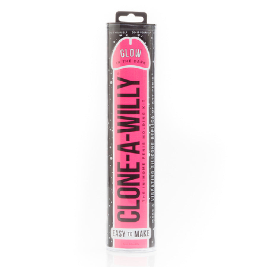 Clone-A-Willie Vibrator (Glow In The Dark) (Pink)