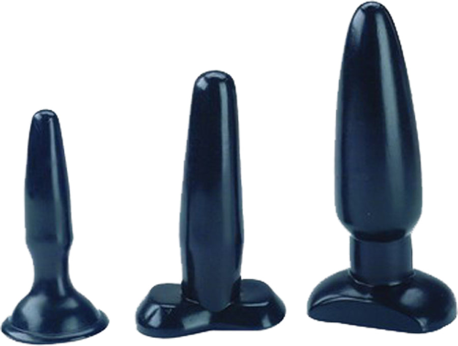 Liquorice Dip Butt Plugs (Black)