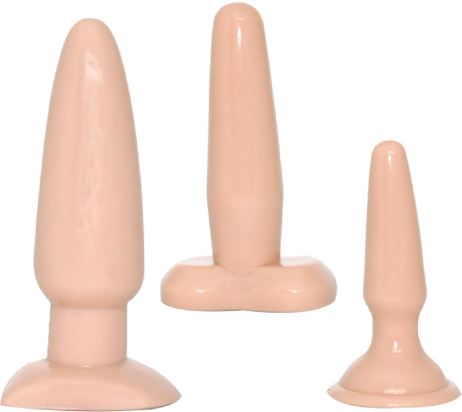 Vanilla Dip Butt Plugs (Flesh)