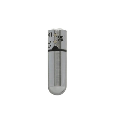 Power Bullet First Class Rechargeable Bulllet w Crystal Silver