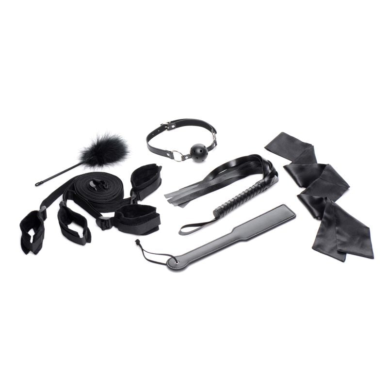 Bed Restraint Bondage Kit Black