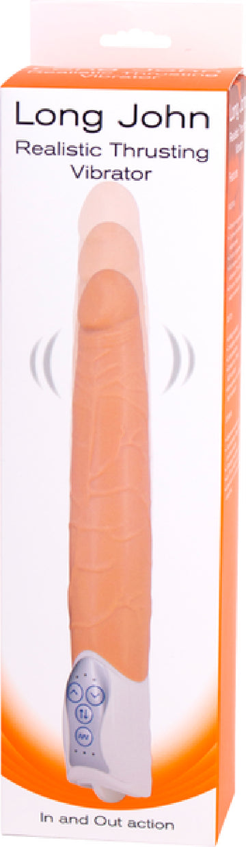 Long John Realistic Thrusting Vibrator (Flesh)