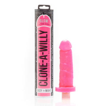 Clone-A-Willie Vibrator (Glow In The Dark) (Pink)