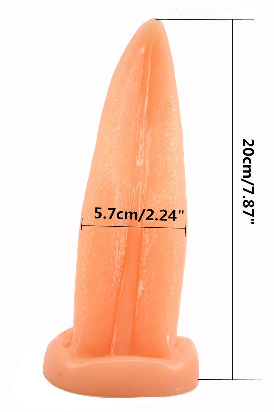 Tongue Shape Anal Plug Flesh