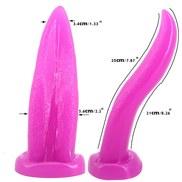 Tongue Shape Anal Plug Purple