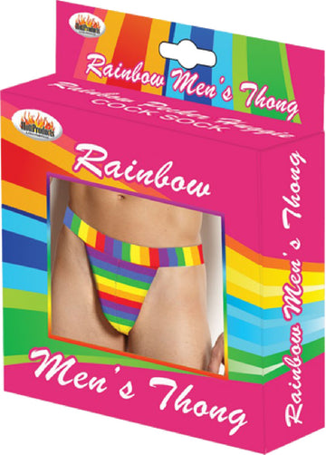 Rainbow Mens Thong