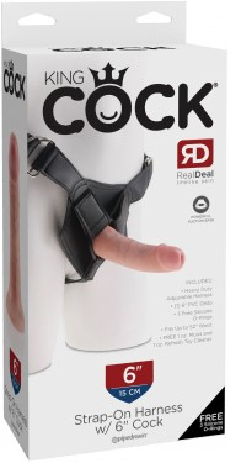 Strap-On Harness W/ 6
