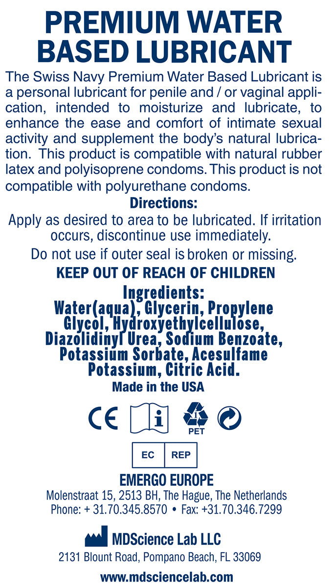 Swiss Navy Arousal Lubricant 4oz/118ml