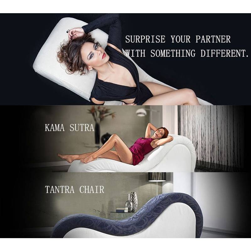 Kama Sutra Chaise Love Lounge 2 Tone Black/White