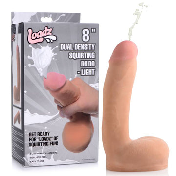 Loadz 8'' Dual Density Squirting Dildo