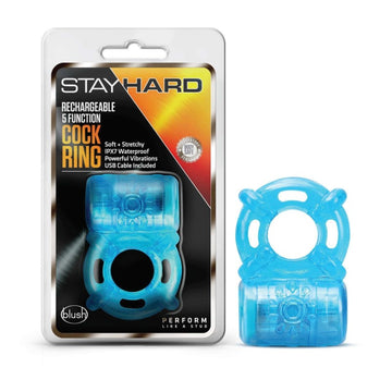 Stay Hard Rechargeable 5 Function Cock Ring