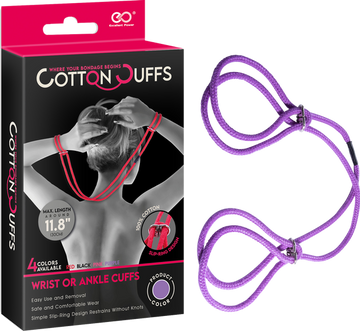 Cotton On Cuffs (Purple)