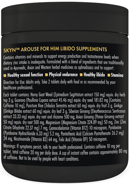 Arouse For Him - Libido Supplements (60 Tablets)