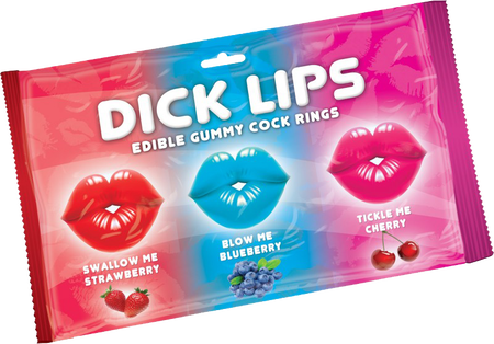Dick Lips Gummy Cock Rings (3 Pack)