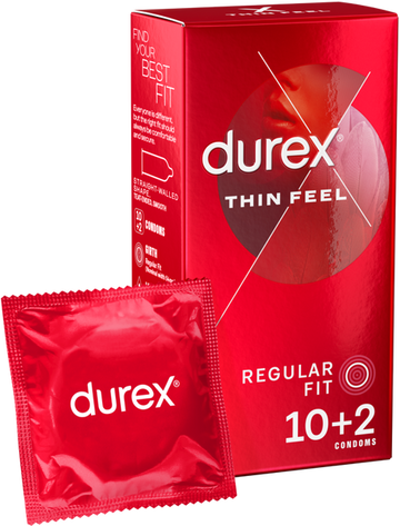 Thin Feel Latex Condoms 10's + 2 Free