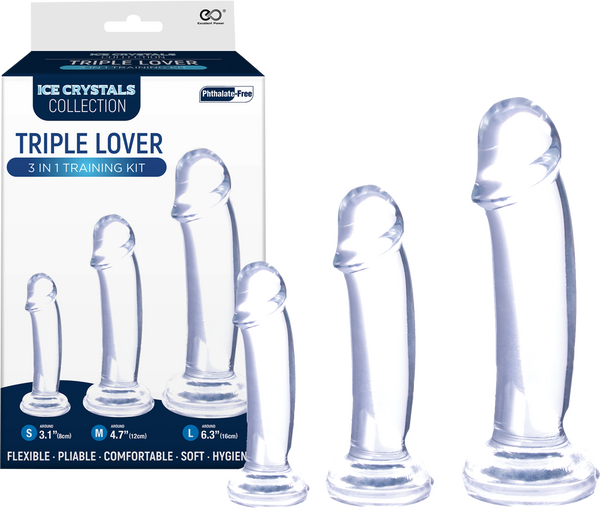 Triple Lover 3 In 1 Training Kit (Clear)