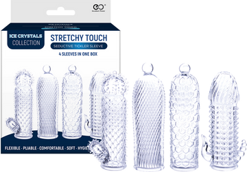 Seductive Tickler Sleeve 4 Pack (Clear)