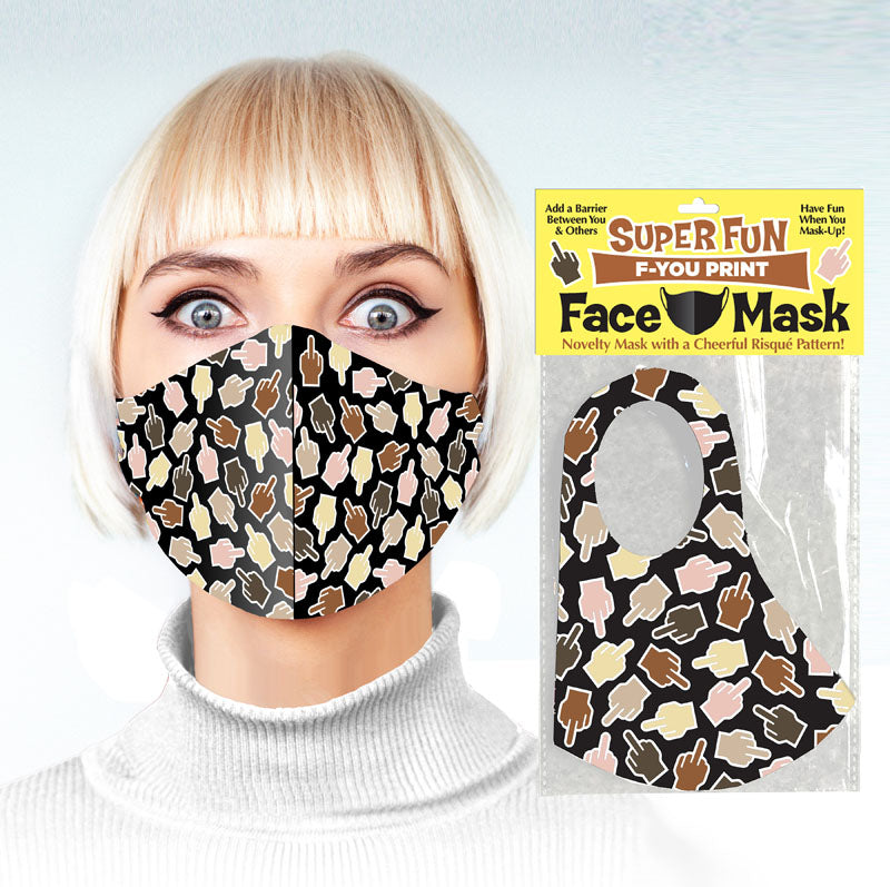 Super Fun Face Mask - F U Finger