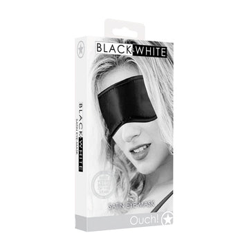 OUCH! Black & White Satin Eye-Mask